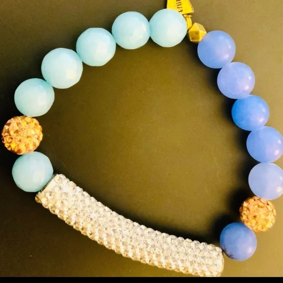 Erimish BRACELETS Exquisite Crystal Pave Bar STRETCH Bracelet NEW CONDITION - Picture 6 of 8